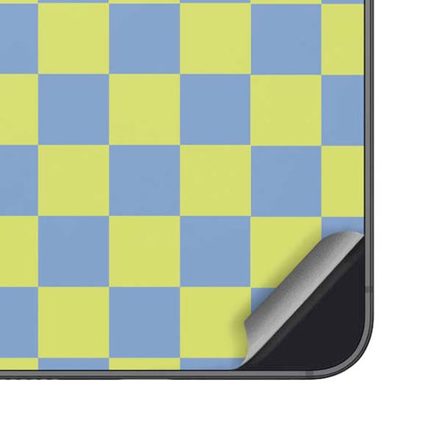 Neon Checkered Galaxy S25 Skin